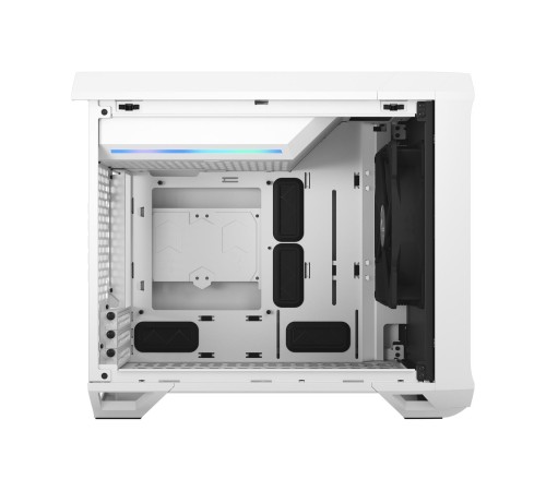 Корпус ПК без блока питания/ Case Fractal Design Torrent Nano TG Clear Tint, Mini-Tower, 1x180mm, 2xUSB-A 3.0 + 1xUSB 3.2 Type-C, mDTX, mITX White