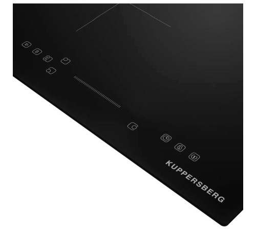 Варочная поверхность Kuppersberg/ Варочная поверхность Kuppersberg, индукция, High-Tech, прямой край, 9 уровней мощности, бустер, Stop and Go, Flexi-zone, автоматическое отключение, таймер, индикатор остаточного тепла, сенсорное управление, цвет черный