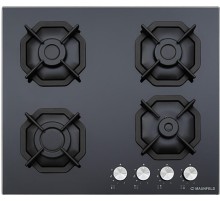 Встраиваемые газовые панели MAUNFELD/ Газ,   Тип: газовая 60см  Тип установки: независимая  Управление: фронтальное, переключатели поворотные  Нагревательный элемент: конфорка, 4шт  Мощность конфорок, Вт: 2600, 1700, 1700, 1000 Материал исполнения: жаропр