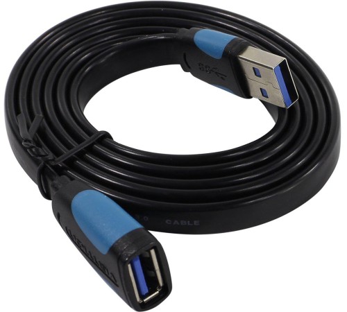 Кабель-удлинитель Vention USB 3.0 AM/AF - 1м плоский