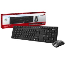 Комплект беспроводной Genius KM-8216S (клавиатура KM-8216S/K  + мышь Ergo 8100S ), черный