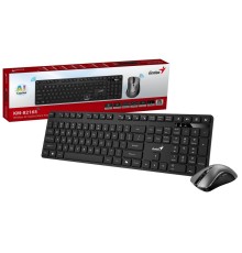 Комплект беспроводной Genius KM-8216S (клавиатура KM-8216S/K  + мышь Ergo 8100S ), черный