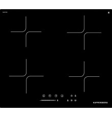 Варочная поверхность Kuppersberg/ Варочная поверхность Kuppersberg, High-Tech, индукция, 60 см, 4 зоны нагрева, 9 уровней мощности, inverter, таймер, пауза, Booster, слайдерное управление, цвет черный