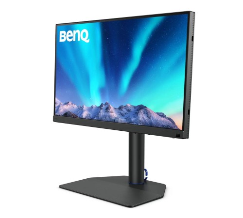 Мониторы/ Benq SW272Q 27'', 2560x1440, IPS,  60Hz, 1000:1, 300cd, 5ms, 2*HDMI, DP; 2*USB 3.0, USB C*90W, Height adj 140, Pivot, 100% sRGB, Flicker-free;Low Blue Light, Calibration Report, Shading Hood, 3Y, Grey