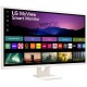 Монитор LG LCD 32SR50F-W/ LG MyView 32SR50F-W 31.5'' FHD Smart Monitor, IPS, 250cd/m2, 16:9, 5мс (GtG), 1200:1, 60Hz, 178/178, speakers 5Wx2, внешний БП, 2xHDMI, USB, VESA 100x100 mm, webOS