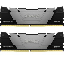 Память оперативная/ Kingston 32GB 3200MT/s DDR4 CL16 DIMM (Kit of 2) 1Gx8 FURY Renegade Black