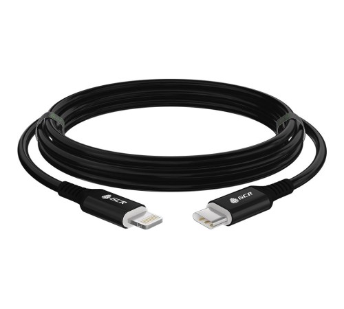 GCR Кабель PREMIUM 3.0m TypeC/Lightning MFI POWER DELIVERY 18 W, быстрая зарядка, черный силикон, AL case черный, черный ПВХ, GCR-53747 GCR Кабель PREMIUM 3.0m TypeC/Lightning MFI POWER DELIVERY 18 W, быстрая зарядка, черный силикон, AL case черный, черный ПВХ, GCR-53747