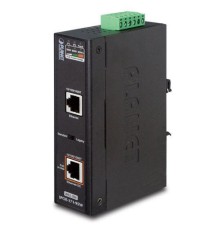 инжектор/ IP30, Industrial Single-Port 10/100/1000Mbps 802.3bt PoE++ Injector (95 Watts, PoH, Legacy mode support, PoE Usage LED, -40 to 75 C, 12V~48V DC power boost)