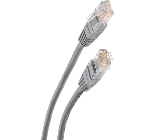 Патчкорд/ Патчкорд литой "Telecom" UTP кат.5е 3,0м серый