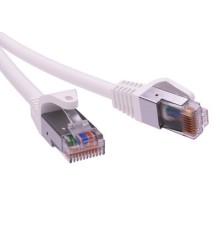 Патч-корд экранированный CAT6 F/UTP 4х2, LSZH, белый, 10.0м