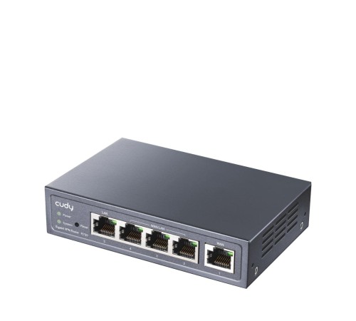 Маршрутизатор/ Gigabit Multi-WAN VPN Router, 1 GbE WAN,  1GbE LAN, 3 Configurable WAN/LAN,  Load balancing,  Link Backup, Zerotier/Wireguard/OpenVPN/IPSec/L2TP/PPTP VPN Server and Client, Zerotier,  IPv6, TR069/098/TR181/TR111, DNS over Cloudflare/Google/