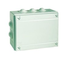 Коробка ответвительная с 8+2 кабельными вводами д.25/20 мм. IP55.100х100х50 мм