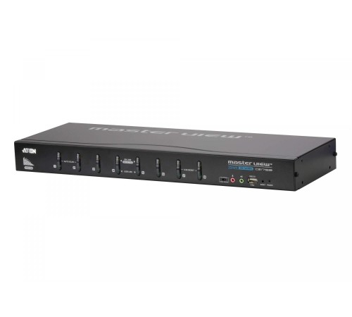 Переключатель, электрон., KVM+Audio, 1 user USB+DVI => 8 cpu USB+DVI, со шнурами USB DVI-D 2x1.8м., 1920x1200 DVI Single Link/2048x1536 VGA, 1U 19", исп.спец.шнуры, OSD, каскад 512, (2-портовый USB 2.0 hub)/ 8 PORT USB DVI SINGLE LINK KVM SWITCH Переключатель, электрон., KVM+Audio, 1 user USB+DVI => 8 cpu USB+DVI, со шнурами USB DVI-D 2x1.8м., 1920x1200 DVI Single Link/2048x1536 VGA, 1U 19", исп.спец.шнуры, OSD, каскад 512, (2-портовый USB 2.0 hub)/ 8 PORT USB DVI SINGLE LINK KVM SWITCH