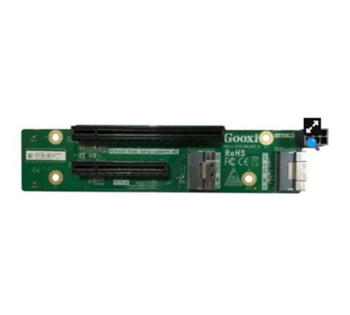 Райзер/ Gooxi SL2108-748-PCIE4-M1 2*Slimline x8 to 2*PCIe3.0x8(1*x16 SLOT+1*x8 SLOT),Riser4((including half-height bracket, adapter board and high-speed cable),for SL-G3)