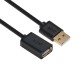 Greenconnect Удлинитель USB 2.0 1.8m черный, AM / AF, 28/28 AWG, экран, армированный, морозостойкий, GCR-50567