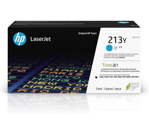 Тонер-картридж/ HP 213Y Cyan Extra High Yield Original LaserJet Toner Cartridge