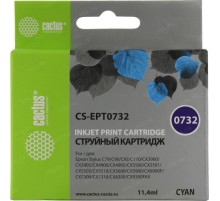 -/ Картридж струйный Cactus CS-EPT0732 T0732 голубой (11.4мл) для Epson Stylus С79/C110/СХ3900/CX4900/C