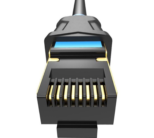 Патч-корд удлинитель Vention прямой SSTP cat.6, RJ45 - 1.5м. Черный