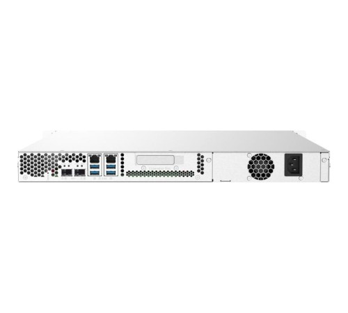 Сетевое хранилище без дисков/ SMB QNAP TS-432PXU-2G 4-Bay quad-core AL324 64-bit 1.7 GHz rackmount NAS with 250W PSU, 2GB DDR4 UDIMM RAM (max 1x16GB), SATA 6Gb/s, 2x 10GbE SFP+ LAN, 2x2.5 GbE LAN, 1x PCIe Gen2 x2 slot. W/o RAIL-B02 Сетевое хранилище без дисков/ SMB QNAP TS-432PXU-2G 4-Bay quad-core AL324 64-bit 1.7 GHz rackmount NAS with 250W PSU, 2GB DDR4 UDIMM RAM (max 1x16GB), SATA 6Gb/s, 2x 10GbE SFP+ LAN, 2x2.5 GbE LAN, 1x PCIe Gen2 x2 slot. W/o RAIL-B02