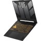 Ноутбук/ ASUS TUF F15 FX507ZI4-LP030 15.6"(1920x1080 (матовый, 144Hz) WVA)/Intel Core i7 12700H(2.3Ghz)/16384Mb/512PCISSDGb/noDVD/Ext:nVidia GeForce RTX4070(8192Mb)/Cam/BT/WiFi/90WHr/war 1y/2.2kg/Mecha Gray/DOS