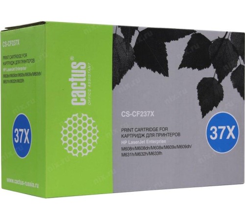 -/ Картридж лазерный Cactus CS-CF237X CF237X черный (25000стр.) для HP LJ M608n/M608dn/M609x/M631h/M631