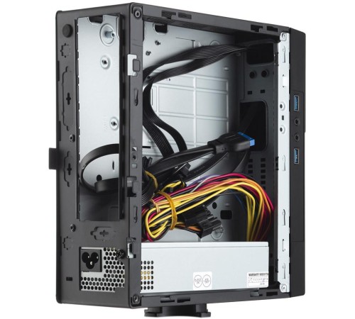 Корпус с блоком питания 220Вт./ Case Foxline FL-BQ5, mITX, 1x5.25EXT(slim), 1x2.5INT, 2xUSB3.0, HDA, 1x40fan, w/220W TFX PSU, Tool-Free, w/1.2m EU pwr cord