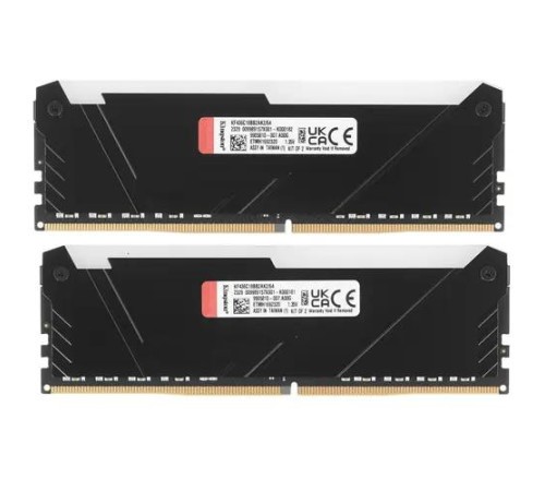 Память оперативная/ Kingston 64GB 3600MT/s DDR4 CL18 DIMM (Kit of 2) FURY Beast RGB Память оперативная/ Kingston 64GB 3600MT/s DDR4 CL18 DIMM (Kit of 2) FURY Beast RGB