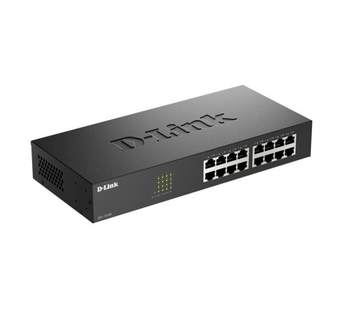 коммутатор D-Link Неуправляемый коммутатор, 16x100Base-TX, корпус металл