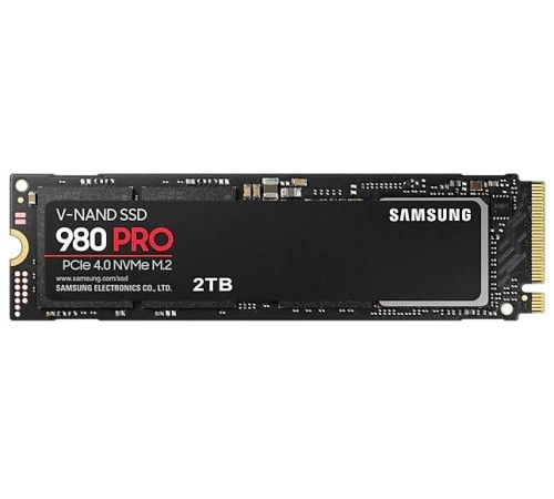Твердотельный накопитель SSD M.2 (PCI-E NVMe) 2Tb (2048GB) Samsung 980 PRO (R7000/W5000MB/s) (MZ-V8P2T0BW) 1year Твердотельный накопитель SSD M.2 (PCI-E NVMe) 2Tb (2048GB) Samsung 980 PRO (R7000/W5000MB/s) (MZ-V8P2T0BW) 1year