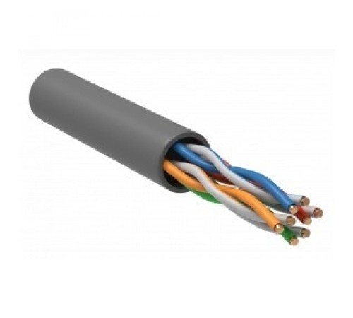 Каб. в. п. U/UTP кат. 5E 4 пары PVC 1м сер. (100м) GENERICA