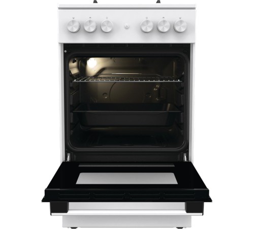 Плита GORENJE/ Газовая плита, 70 л, 85х50х59.4 см, 4 конфорки, белый цвет