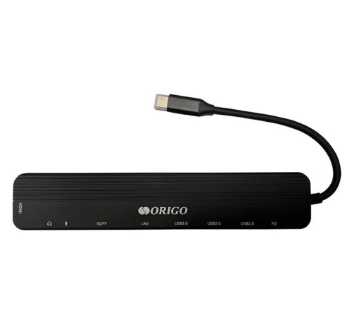 USB хаб ORIGO Док-станция USB-C, 1xUSB 3.0, 1xUSB-C/PD 3.0, 2xUSB 2.0, 1x1000Base-T, 1xHDMI, слот SD/TF/microSD USB хаб ORIGO Док-станция USB-C, 1xUSB 3.0, 1xUSB-C/PD 3.0, 2xUSB 2.0, 1x1000Base-T, 1xHDMI, слот SD/TF/microSD