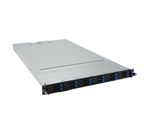 Серверная платформа/ ASUS RS500A-E12-RS12U, 1U 2 1slot GPU, 1xSP5 (LGA6096) EPYC 9004 (400W), 24 DIMM DDR5, 12 x SATA/SAS/NVME, 2 x M.2, Up to 3 PCIe Gen5 slots + 1 OCP3.0, 2 x  1GbE LANUp to 2 single-slot GPU cards, 1+1 1600W