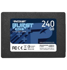 Твердотельный накопитель Patriot SSD BURST ELITE 240GB SATA3 2.5" R450/W320 TBW 100TB 3D NAND