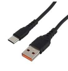 Кабель/ Кабель GoPower GP07T USB (m)-Type-C (m) 1.0м 2.4A силикон черный (1/200/800)