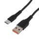 Кабель/ Кабель GoPower GP07T USB (m)-Type-C (m) 1.0м 2.4A силикон черный (1/200/800)