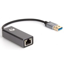 Кабель-переходник/ Кабель-переходник USB 3.0 (Am) --> LAN RJ-45 Ethernet 1000 Mbps, Aluminum Shell, VCOM <DU312M>