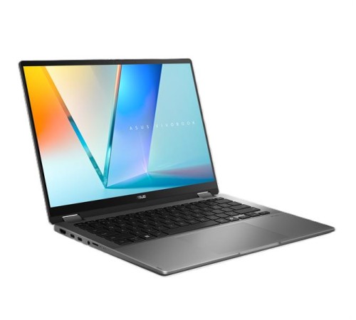 Ноутбук ASUS Vivobook 14 Flip TP3407SA-QL055W Intel Core Ultra 7 256V/16GB LPDDR5X 16GB/1TB SSD/Intel Arc Graphics/14" OLED WUXGA (1920 x 1200) TOUCH WiFi 7+BT 5.4/ WIN11 HOME/1.33 kg/Matte Gray/Stylus