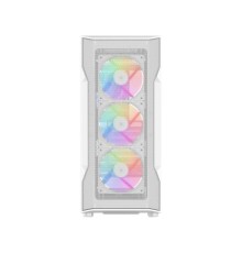 Корпус ПК без блока питания/ Case SAMA S40 White, Midi-Tower, TG, 4x120mm ARGB, 2xUSB 3.0 + 1xUSB 3.1 Type-C, ATX, mATX, mITX White