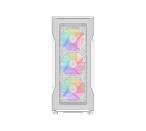 Корпус ПК без блока питания/ Case SAMA S40 White, Midi-Tower, TG, 4x120mm ARGB, 2xUSB 3.0 + 1xUSB 3.1 Type-C, ATX, mATX, mITX White