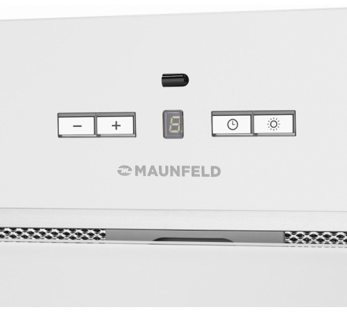 Кухонная вытяжка MAUNFELD/ Кухонная вытяжка MAUNFELD Fantasy 1000ST 60, полновстраиваемая, 4 скорости, электронное управление, таймер, энергоэффективность В, уровень шума 52 дБ ,цвет белое стекло