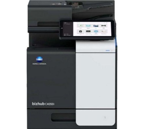 Лазерное многофункциональное устройство Konica Minolta bizhub C4050i (МФУ, Color, 40 ppm, Duplex, 1200x1200, 60-210 g/m2, RAM 5GB, 256GB SSD, 1,6 GHz, panel 10,1" sensor, USB/GBE/WiFi(opt.), DADF 80, full toners, запуск инженером платно)