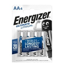 Батарейка AA/ Батарейка Energizer Ultimate FR6 AA BL4 Lithium 1.5V (4/48) (4 шт.)