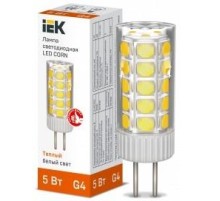 Лампа LED CORN капсула 5Вт 12В 3000К керамика G4 IEK