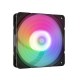 Вентилятор для корпуса ZALMAN ZM-AF120R ARGB BLACK, REVERSE, 120x120x25mm, 4-PIN PWM, 800-1500 RPM, 24,3 DBA MAX, HYDRO BEARING
