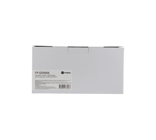 Картридж F+ imaging, черный, 3 000 страниц, для HP моделей LJ 1160/1320/P2015 (аналог Q5949A/Q7553A/CRG308/CRG315/CRG708/CRG715/CRG508/CRG515), FP-Q5949A