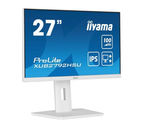 Монитор LCD 27'' 16:9 1920х1080(FHD) IPS, 100 Hz, 250 cd/m2, 1300:1, 80M:1, 0,4 ms, HDMI, DP, USB-Hub, Height adj, Pivot, Tilt, Swivel, Speakers, White Монитор LCD 27'' 16:9 1920х1080(FHD) IPS, 100 Hz, 250 cd/m2, 1300:1, 80M:1, 0,4 ms, HDMI, DP, USB-Hub, Height adj, Pivot, Tilt, Swivel, Speakers, White