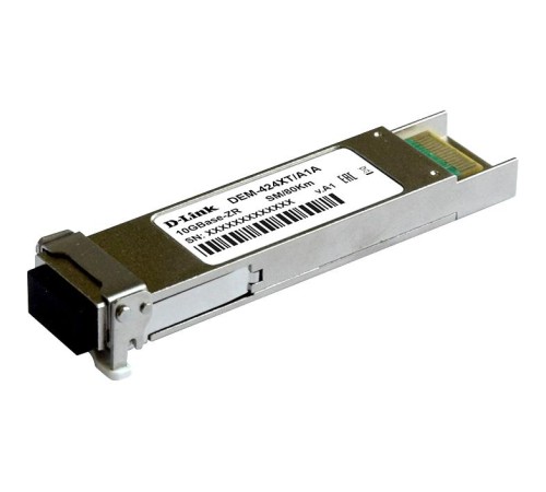 Трансивер/ DEM-424XT XFP Transceiver, 10GBase-ZR, Duplex LC, 1550nm, Single-mode, 80KM Трансивер/ DEM-424XT XFP Transceiver, 10GBase-ZR, Duplex LC, 1550nm, Single-mode, 80KM