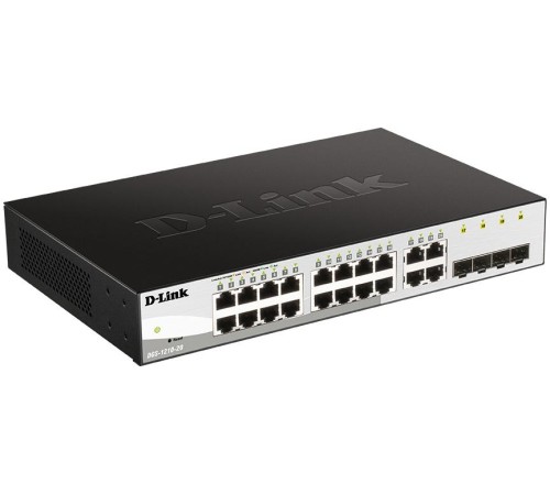 Коммутатор/ DGS-1210-20/F Smart L2 Switch 16х1000Base-T, 4хCombo 1000Base-T/SFP, Compact CLI