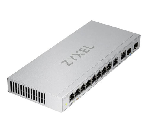 Коммутатор/ Switch Zyxel XGS1010-12, 8xGE, 2x1/2.5GE, 2xSFP+, desktop, silent
